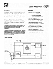 DataSheet ICS512 pdf